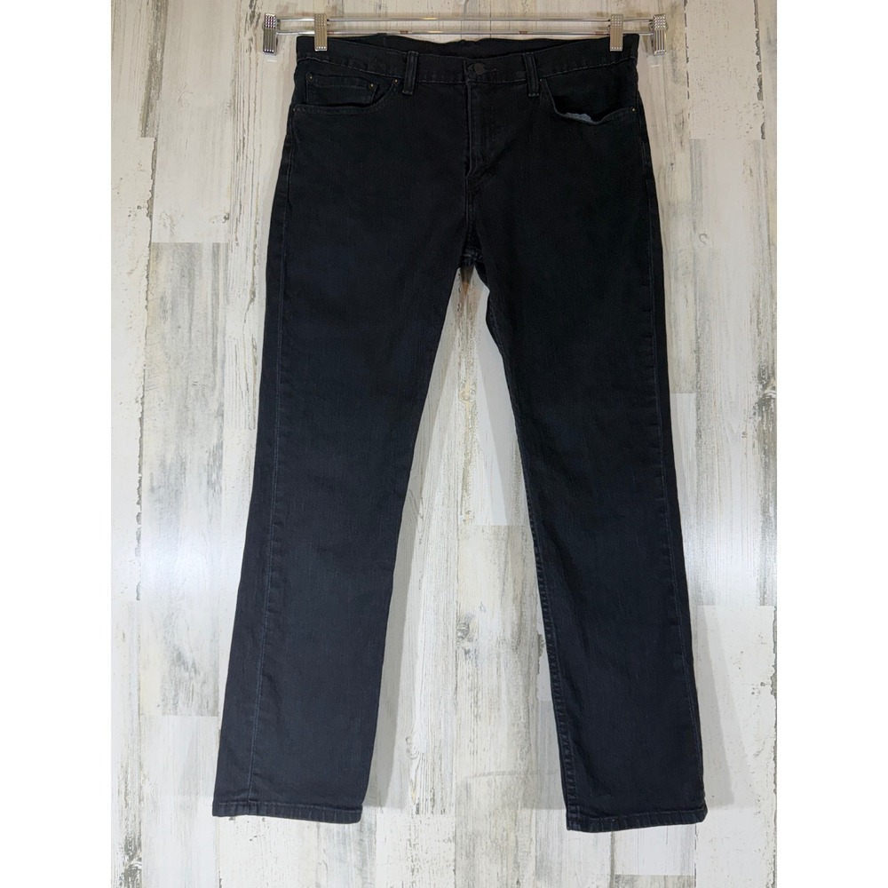Levis Mens 511 Slim Jeans 36x30 Black Wash Classic Minimalist Capsule Essential